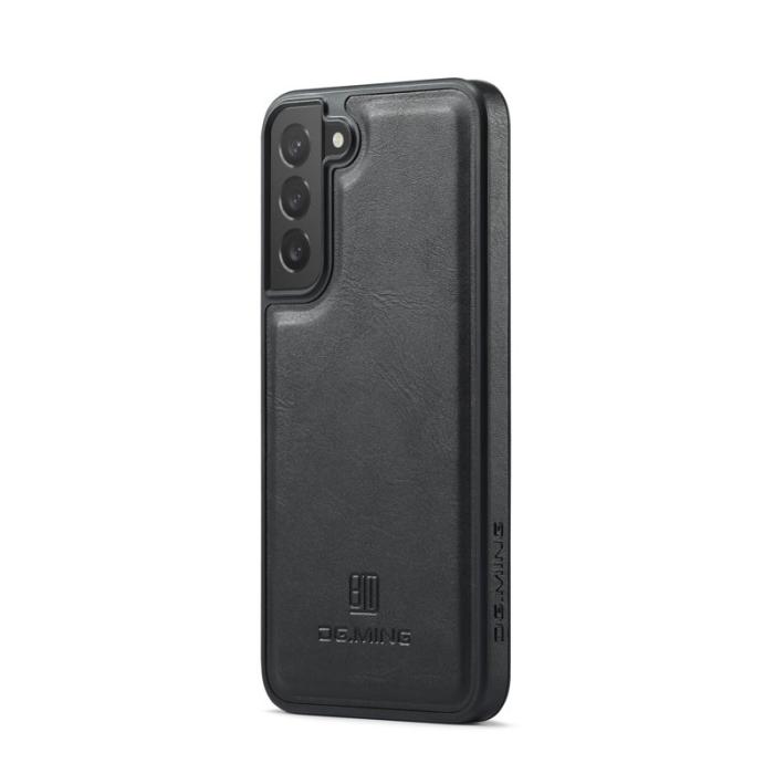 DG.MING - DG.MING Samsung Galaxy S22+ Fodral PU Läder Svart