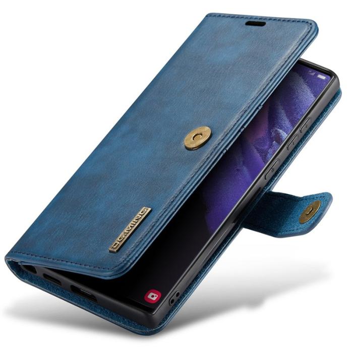 DG.MING - DG.MING Samsung Galaxy S22 Ultra 5G Skal 2-i-1 Plånbok Blå