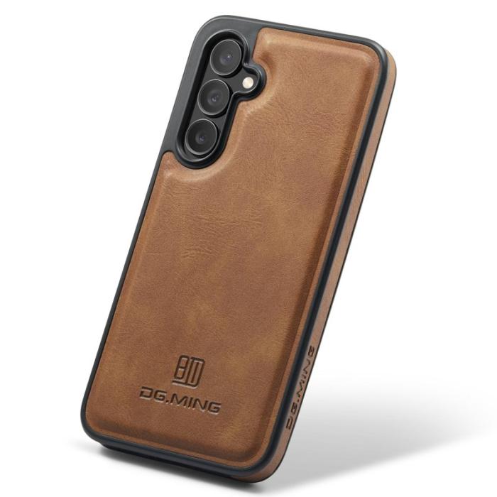 DG.MING - DG.MING Samsung Galaxy S23 FE Skal i PU-läder - Brun