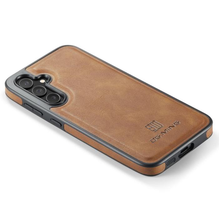 DG.MING - DG.MING Samsung Galaxy S23 FE Skal i PU-läder - Brun