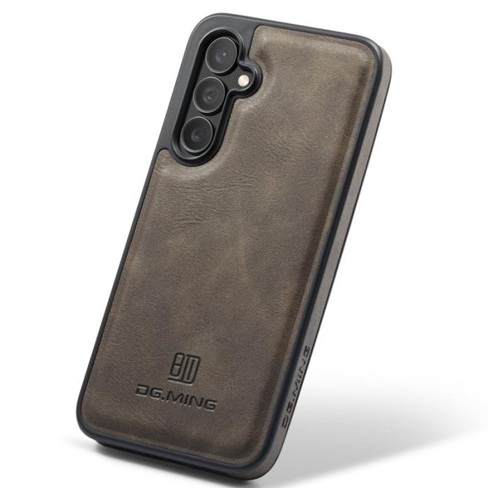 DG.MING - DG.MING Samsung Galaxy S23 FE Skal i PU-läder - Kaffe
