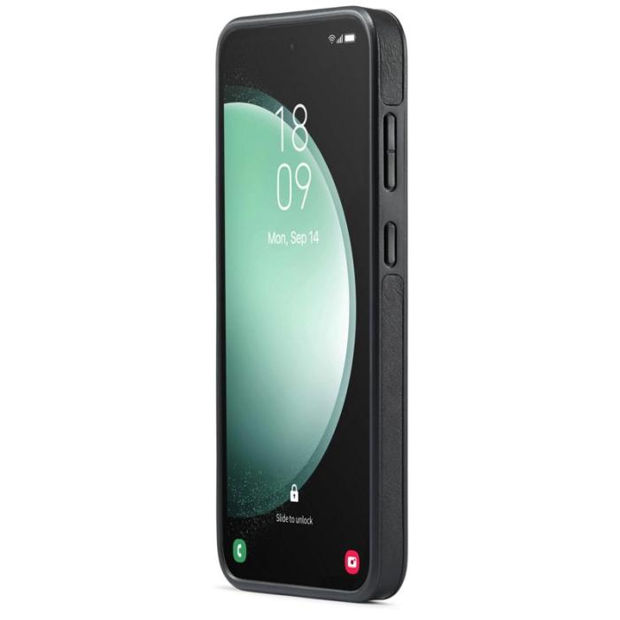 DG.MING - DG.MING Samsung Galaxy S23 FE Skal PU Läder Svart