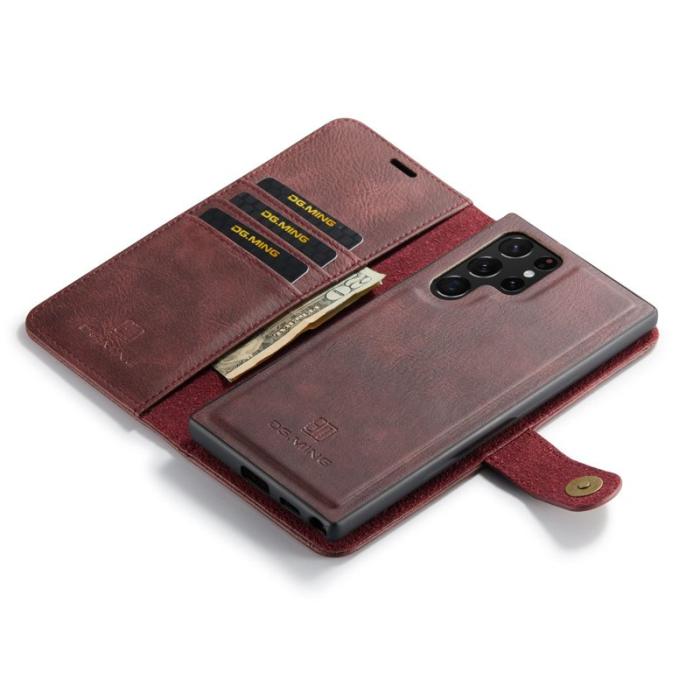 DG.MING - DG.MING Samsung Galaxy S23 Ultra Fodral Magnetiskt Röd