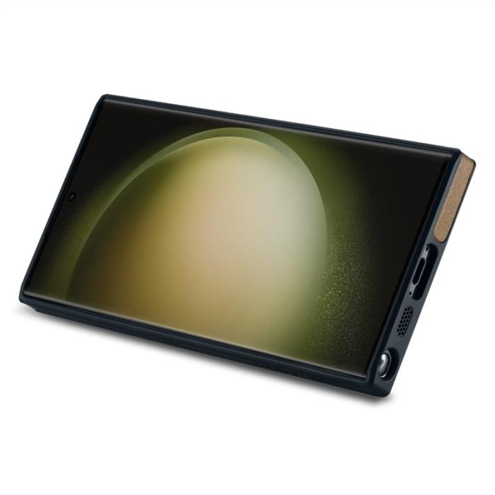 DG.MING - DG.MING Samsung Galaxy S23 Ultra Fodral PU Läder Kaffe