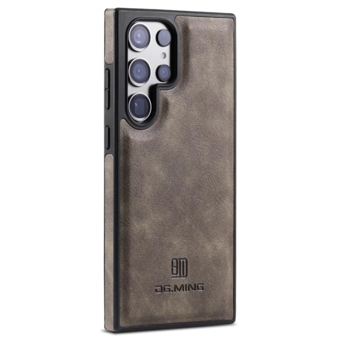 DG.MING - DG.MING Samsung Galaxy S23 Ultra Fodral PU Läder Kaffe