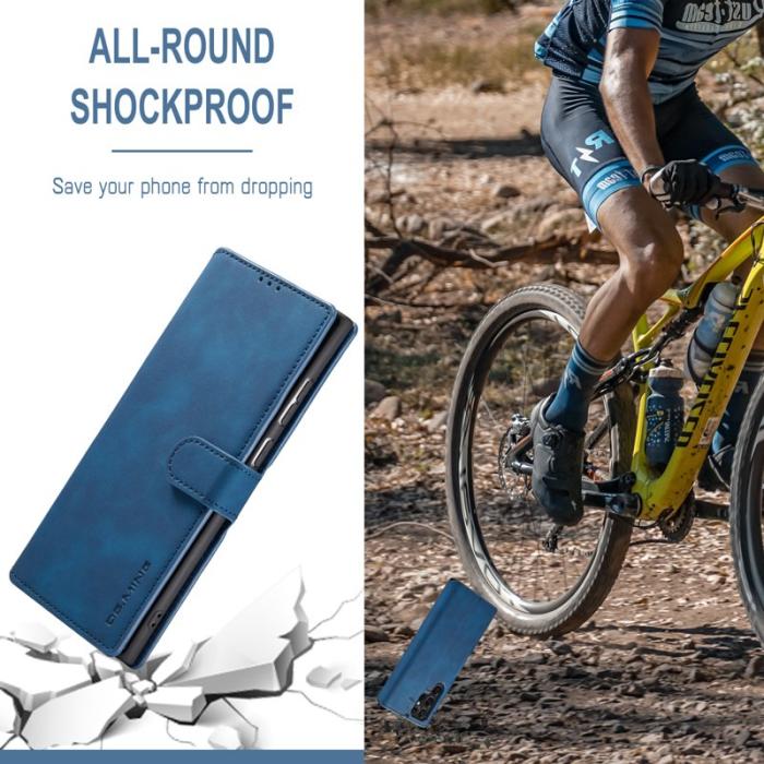 DG.MING - DG.MING Samsung Galaxy S23 Ultra Fodral Retro Blå