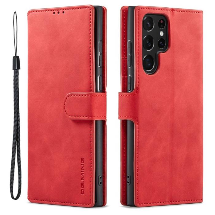 DG.MING - DG.MING Samsung Galaxy S23 Ultra Fodral Retro Röd