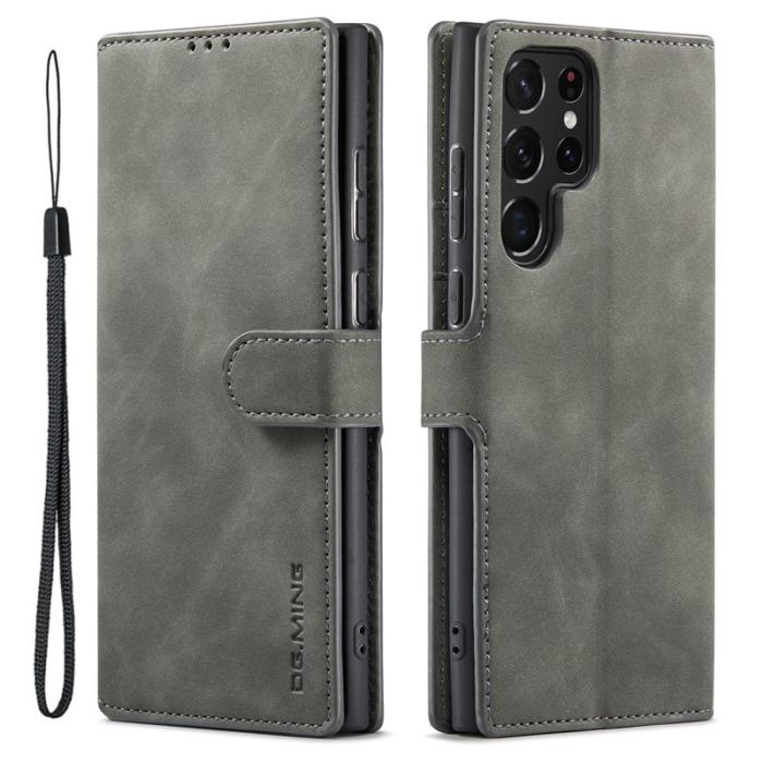 DG.MING - DG.MING Samsung Galaxy S23 Ultra Retro Fodral i Grå