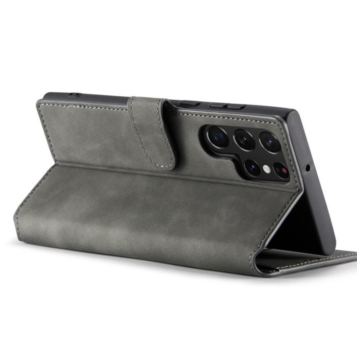 DG.MING - DG.MING Samsung Galaxy S23 Ultra Retro Fodral i Grå