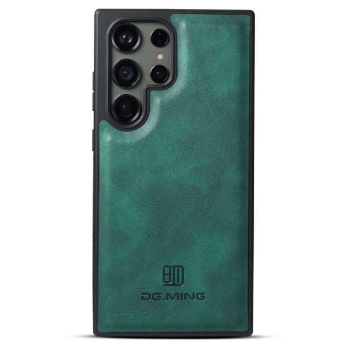 DG.MING - DG.MING Samsung Galaxy S23 Ultra Skal PU Läder+PC+TPU - Grön