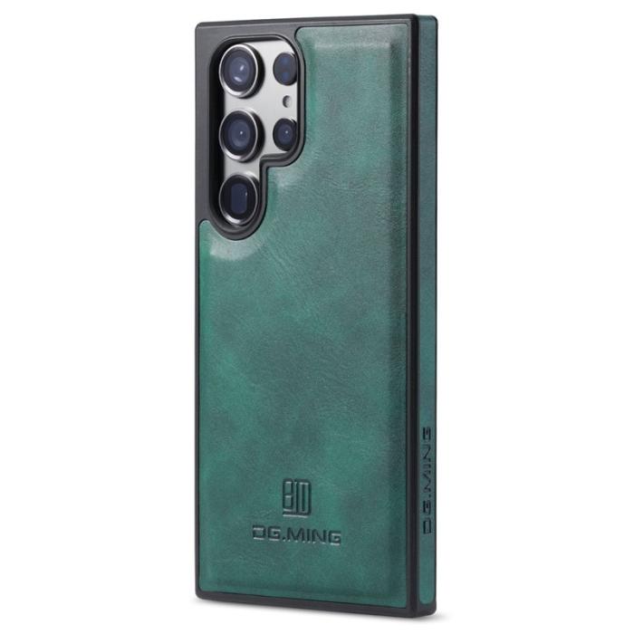 DG.MING - DG.MING Samsung Galaxy S23 Ultra Skal PU Läder+PC+TPU - Grön