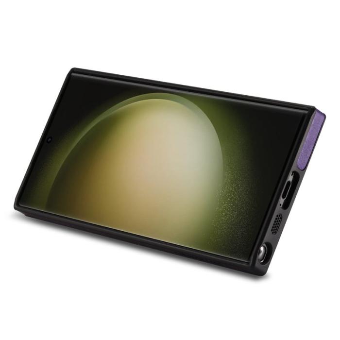 DG.MING - DG.MING Samsung Galaxy S23 Ultra Skal PU Läder+PC+TPU - Lila