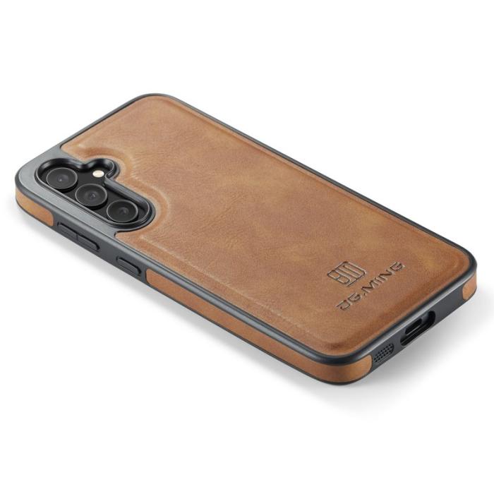 DG.MING - DG.MING Samsung Galaxy S24 FE Skal Anti-Drop Läder Brun