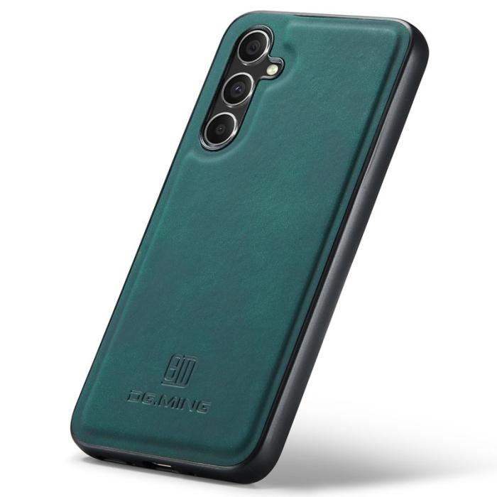 DG.MING - DG.MING Samsung Galaxy S24 FE Skal PU Läder Grön