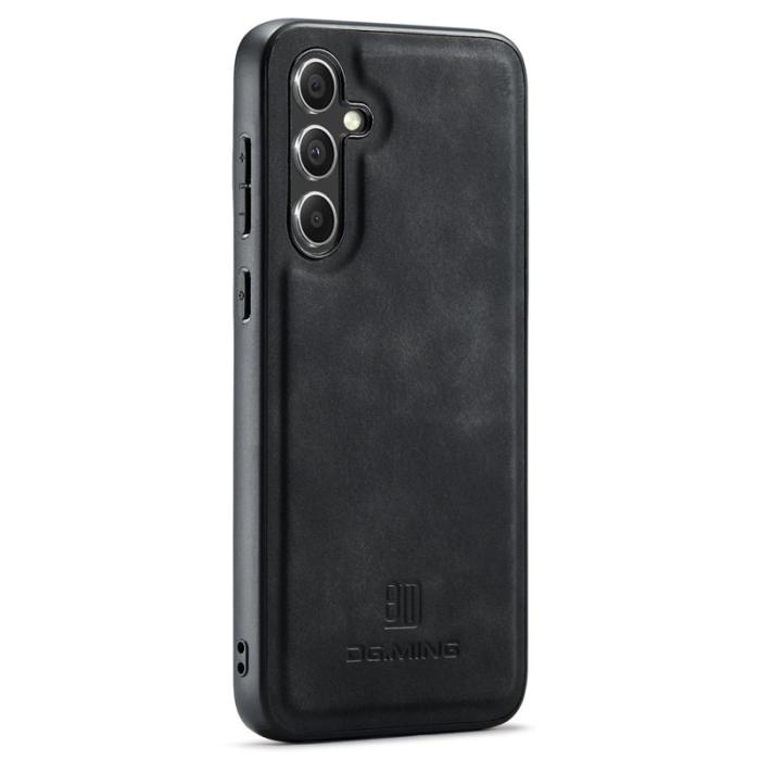 DG.MING - DG.MING Samsung Galaxy S24 FE Skal PU Läder Hybrid Svart