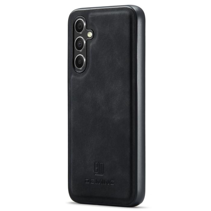DG.MING - DG.MING Samsung Galaxy S24 FE Skal PU Läder Hybrid Svart
