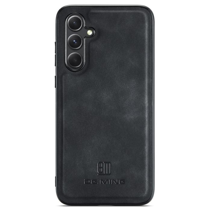 DG.MING - DG.MING Samsung Galaxy S24 FE Skal PU Läder Hybrid Svart