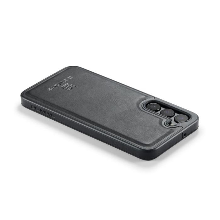 DG.MING - DG.MING Samsung Galaxy S24+ Skal Anti-Drop PU Läder Svart