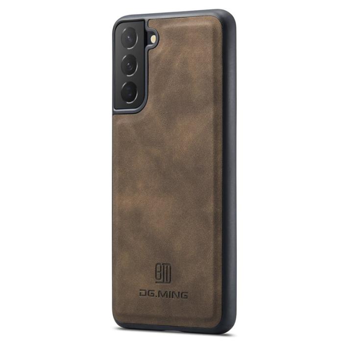 DG.MING - DG.MING Samsung Galaxy S24 Skal PU Läder Coated - Kaffe