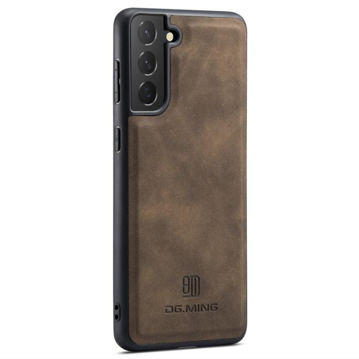 DG.MING - DG.MING Samsung Galaxy S24 Skal PU Läder Coated - Kaffe