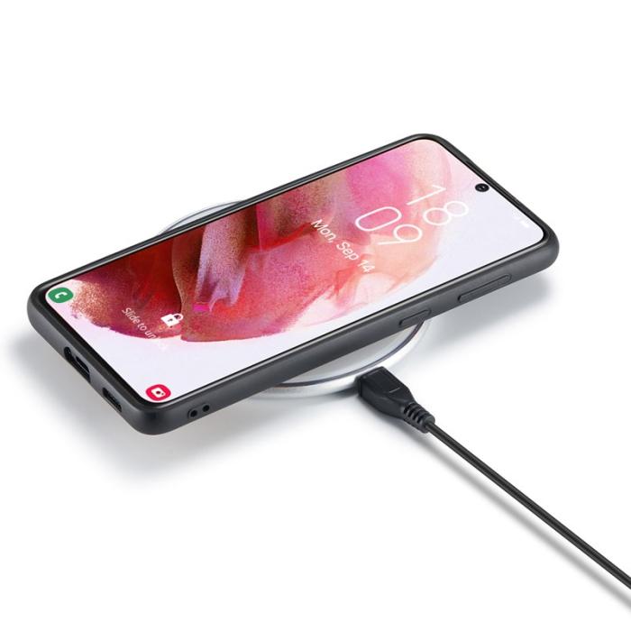 DG.MING - DG.MING Samsung Galaxy S24 Skal PU Läder Röd