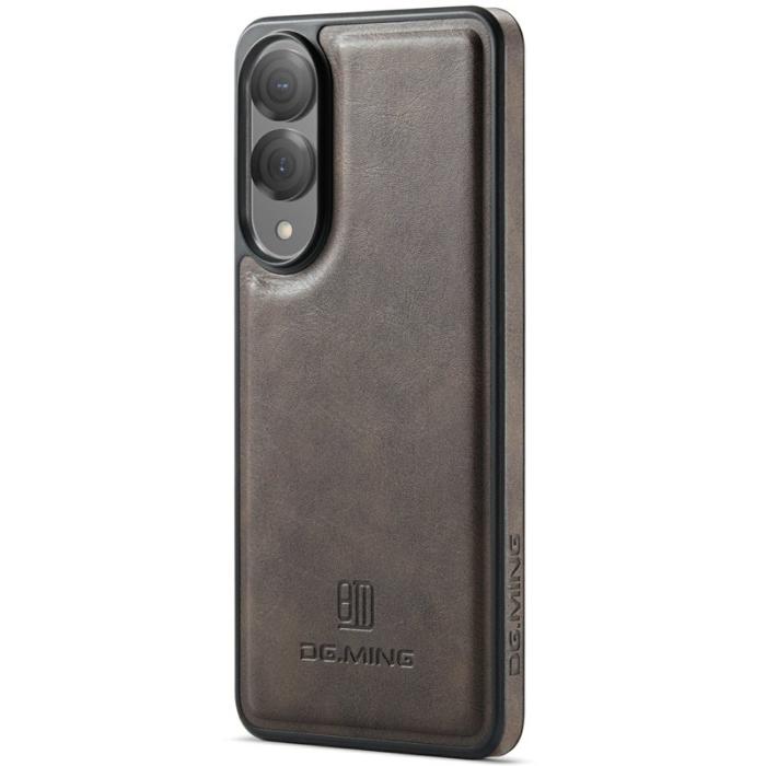 DG.MING - DG.MING Samsung Galaxy S25 Edge Skal Anti-Drop Läder Kaffe