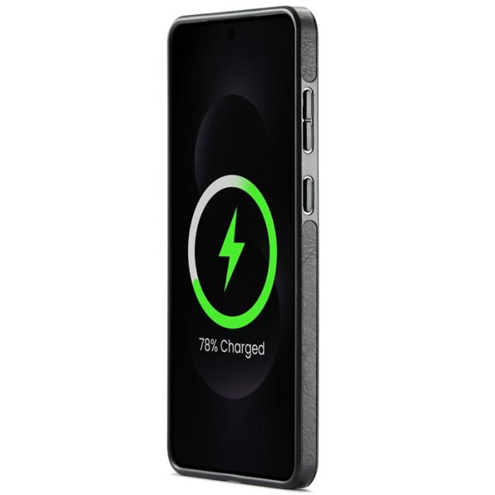 DG.MING - DG.MING Samsung Galaxy S25 Edge Skal Anti-Drop Läder Kaffe