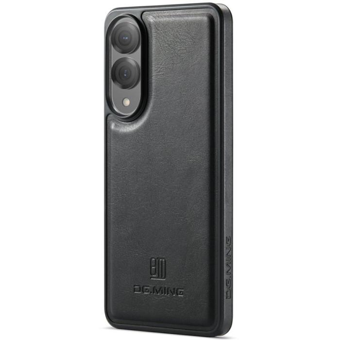 DG.MING - DG.MING Samsung Galaxy S25 Edge Skal Anti-Drop Läder Svart
