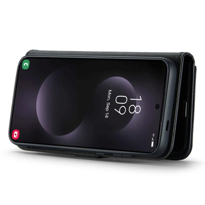 DG.MING - DG.MING Samsung Galaxy S25 Edge Skal Detachable Läder - Svart