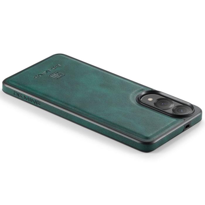DG.MING - DG.MING Samsung Galaxy S25 Edge Skal i Grön Läder och TPU