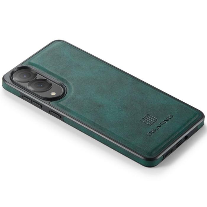 DG.MING - DG.MING Samsung Galaxy S25 Edge Skal i Grön Läder och TPU