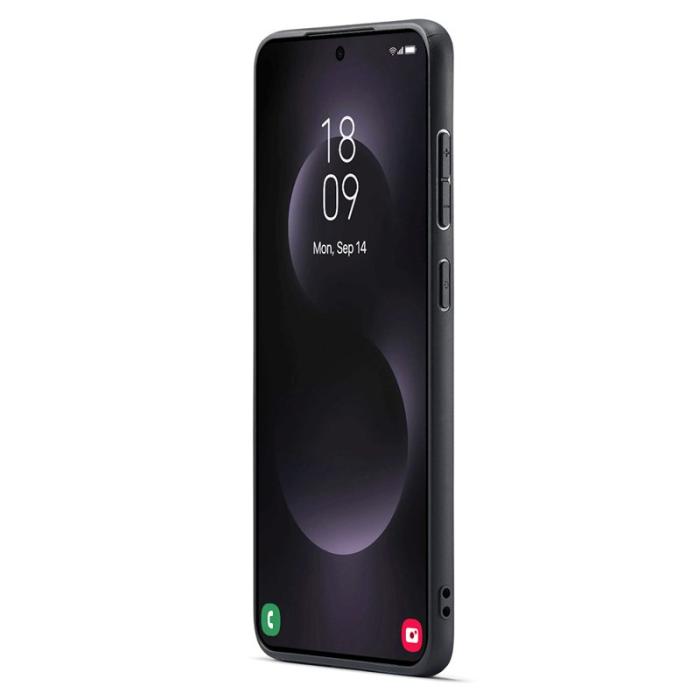 DG.MING - DG.MING Samsung Galaxy S25 Edge Skal PU Läder Hybrid Kaffe