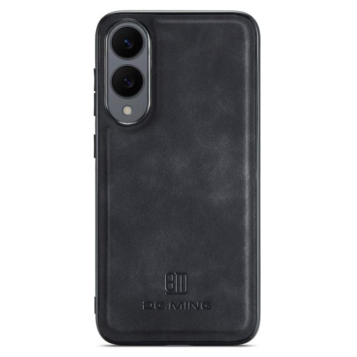 DG.MING - DG.MING Samsung Galaxy S25 Edge Skal PU Läder Hybrid Svart