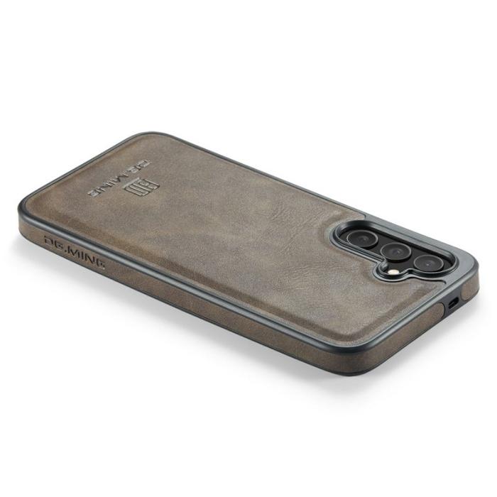 DG.MING - DG.MING Samsung Galaxy S25 FE Skal Anti-Drop Läder Kaffe