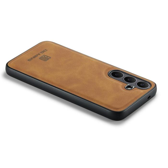 DG.MING - DG.MING Samsung Galaxy S25 FE Skal PU Läder Hybrid Brun
