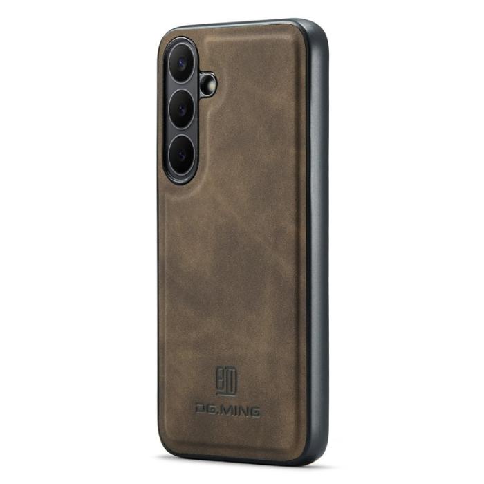 DG.MING - DG.MING Samsung Galaxy S25 FE Skal PU Läder Hybrid - Kaffe