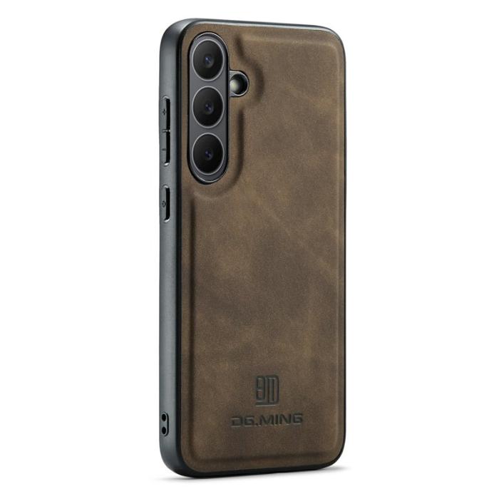 DG.MING - DG.MING Samsung Galaxy S25 FE Skal PU Läder Hybrid - Kaffe