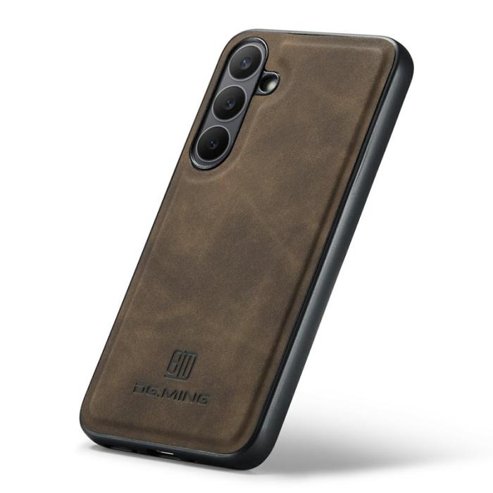 DG.MING - DG.MING Samsung Galaxy S25 FE Skal PU Läder Hybrid - Kaffe