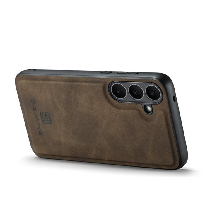 DG.MING - DG.MING Samsung Galaxy S25 FE Skal PU Läder Hybrid - Kaffe