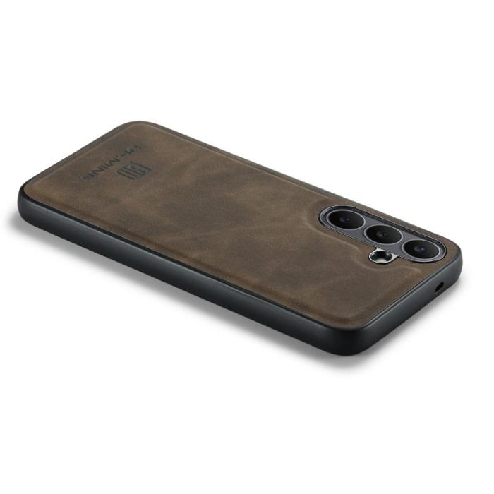 DG.MING - DG.MING Samsung Galaxy S25 FE Skal PU Läder Hybrid - Kaffe