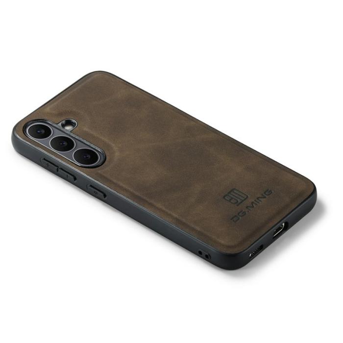 DG.MING - DG.MING Samsung Galaxy S25 FE Skal PU Läder Hybrid - Kaffe