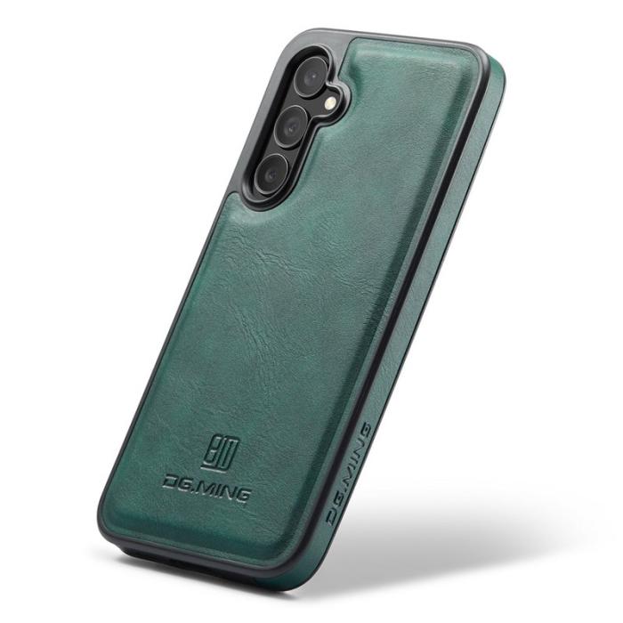 DG.MING - DG.MING Samsung Galaxy S25 Skal Anti-Drop Läder Grön