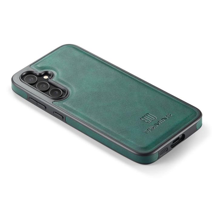 DG.MING - DG.MING Samsung Galaxy S25 Skal Anti-Drop Läder Grön