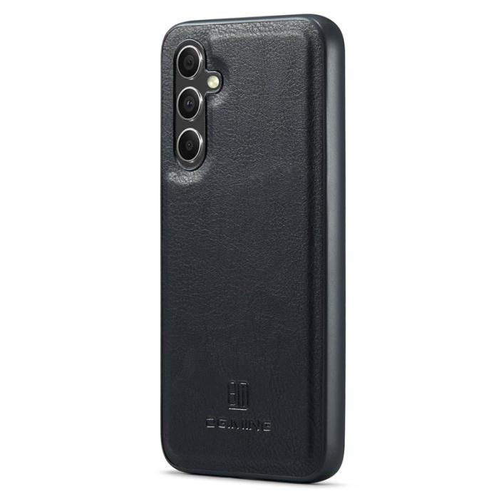 DG.MING - DG.MING Samsung Galaxy S25 Skal Avtagbart Läderfodral - Svart
