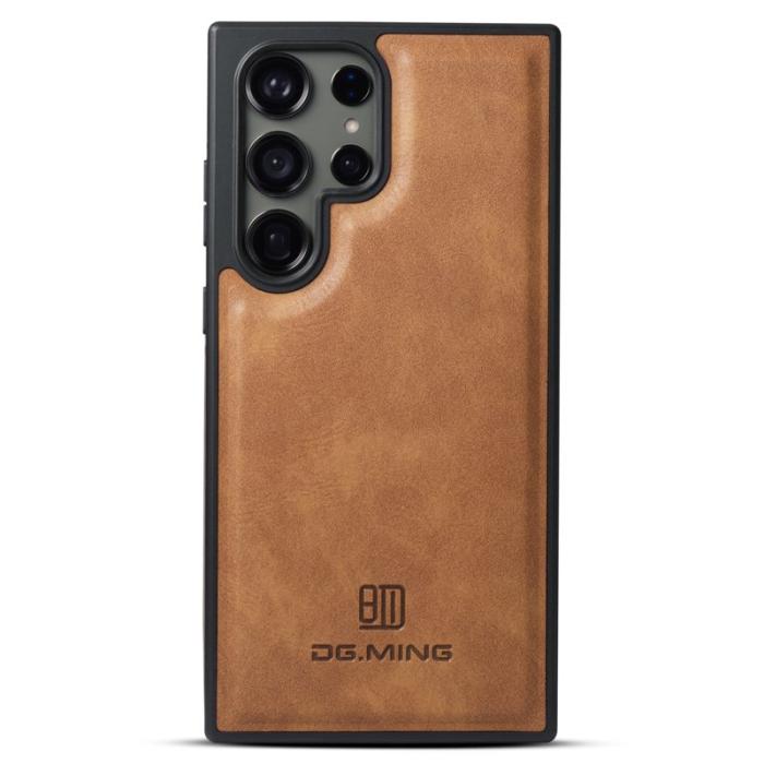 DG.MING - DG.MING Samsung Galaxy S25 Ultra Skal Anti-Drop Läder Brun