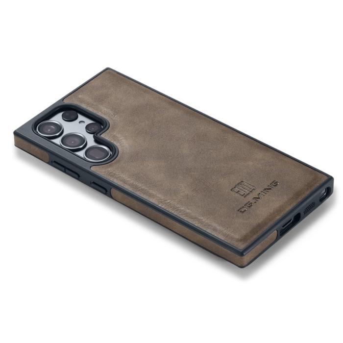 DG.MING - DG.MING Samsung Galaxy S25 Ultra Skal Anti-Drop Läder Kaffe