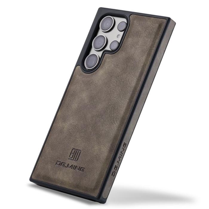 DG.MING - DG.MING Samsung Galaxy S25 Ultra Skal Anti-Drop Läder Kaffe