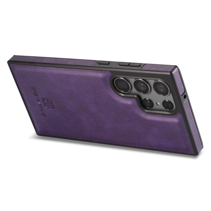 DG.MING - DG.MING Samsung Galaxy S25 Ultra Skal Anti-Drop Läder Lila