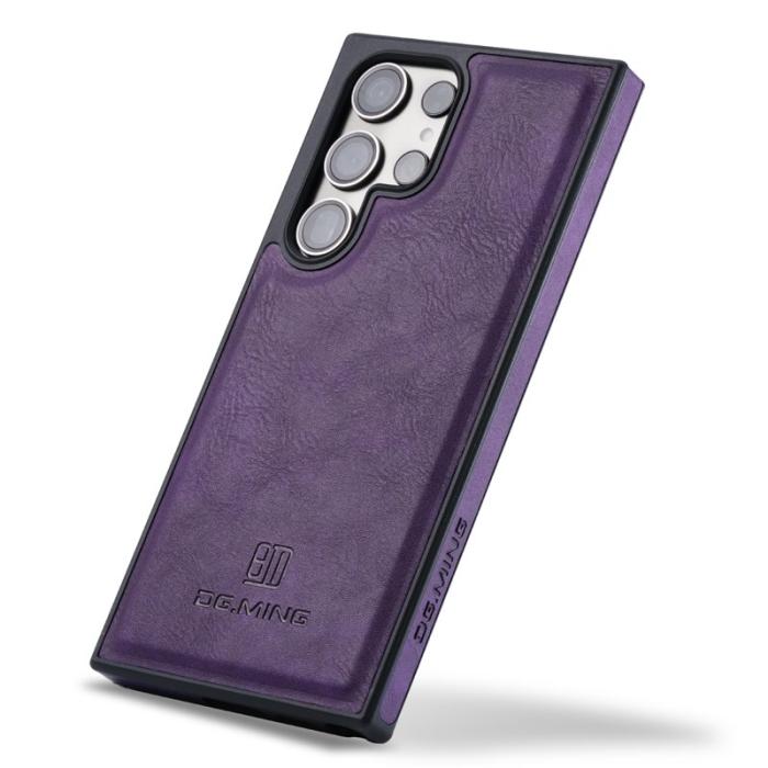 DG.MING - DG.MING Samsung Galaxy S25 Ultra Skal Anti-Drop Läder Lila