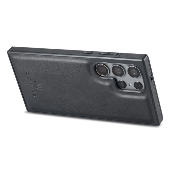 DG.MING - DG.MING Samsung Galaxy S25 Ultra Skal Anti-Drop Läder Svart